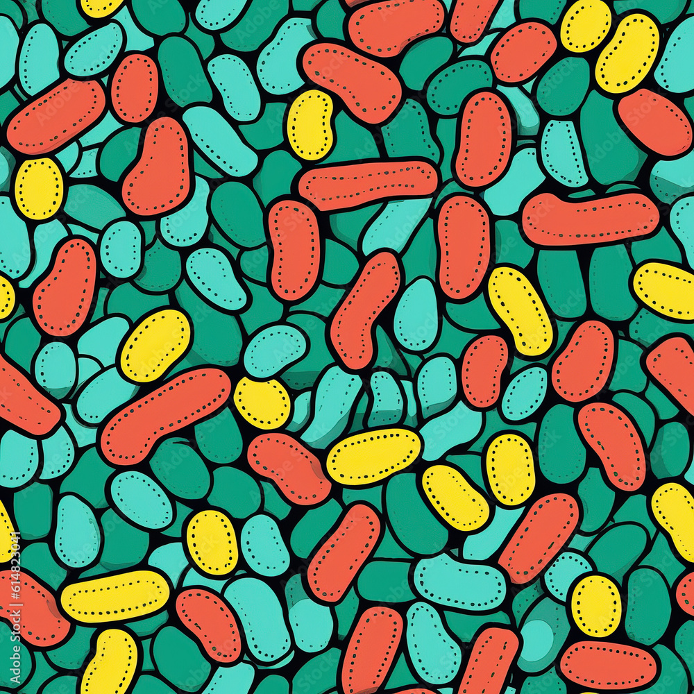 Pebbles cute cartoon seamless repeat pattern Pebbles cute cartoon seamless repeat pattern