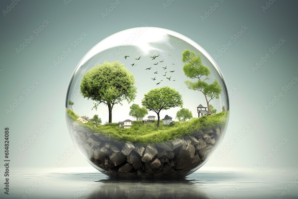 Conceptual Artwork Depicting Sustainability and Eco-Friendly Created with Generative AI Conceptual Artwork Depicting Sustainability and Eco-Friendly Created with Generative AI