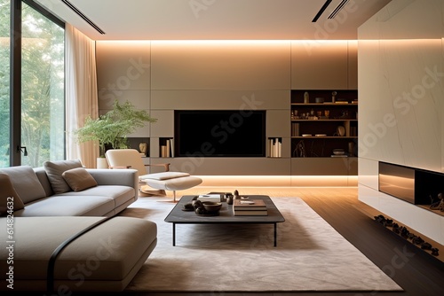 Smart home living room design - made with Generative Ai