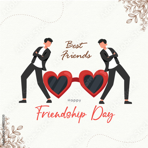 Friendship day social media post banner poster flyer template
