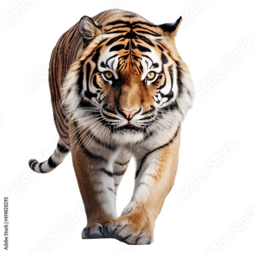 Foto Tiger on Transparent Background