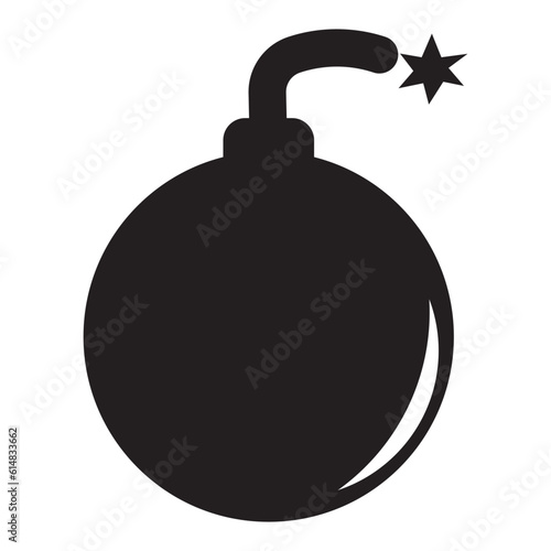 bomb icon vector