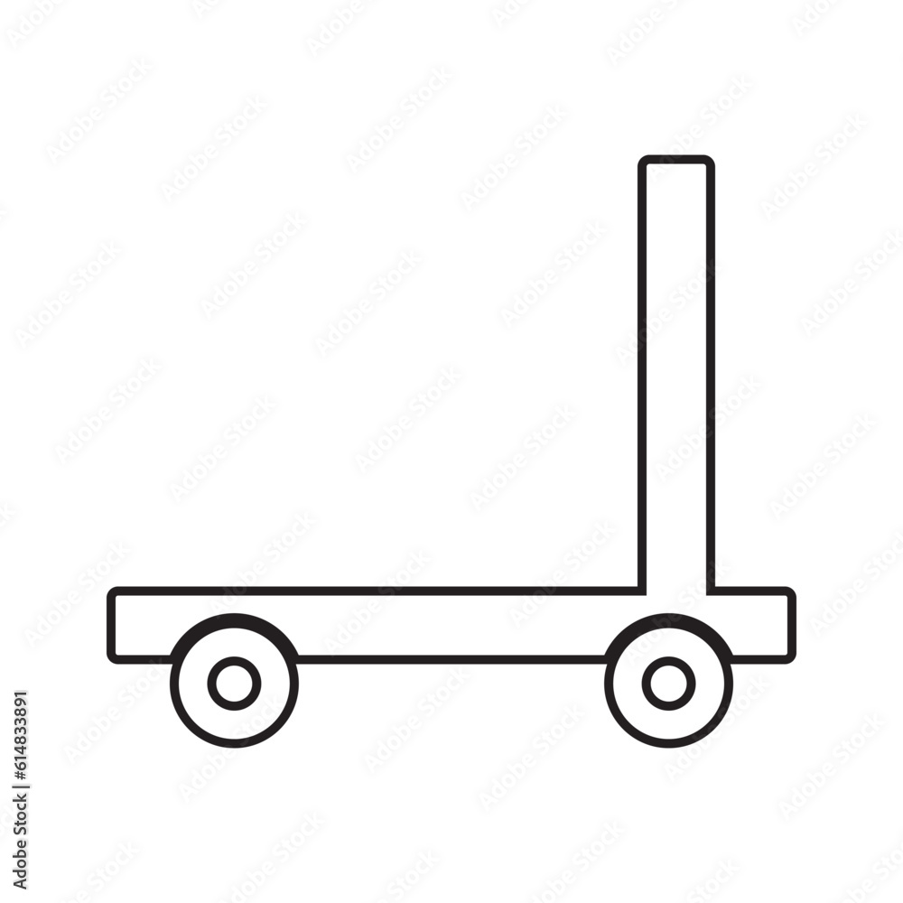 trolley icon vector trolley icon vector