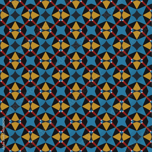 Retro abstract geometric background Seamless Pattern