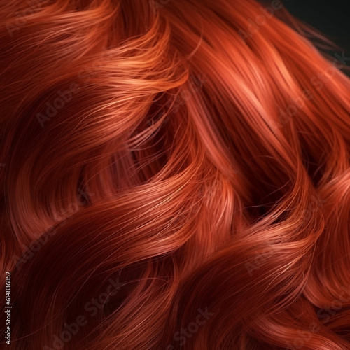 Close up view of hair flowing, soft and smooth