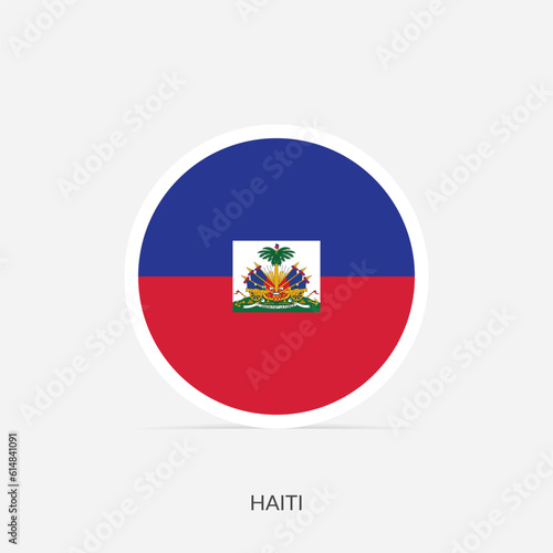 Haiti round flag icon with shadow. Free Download Haiti round flag icon with shadow. - GFXLoad