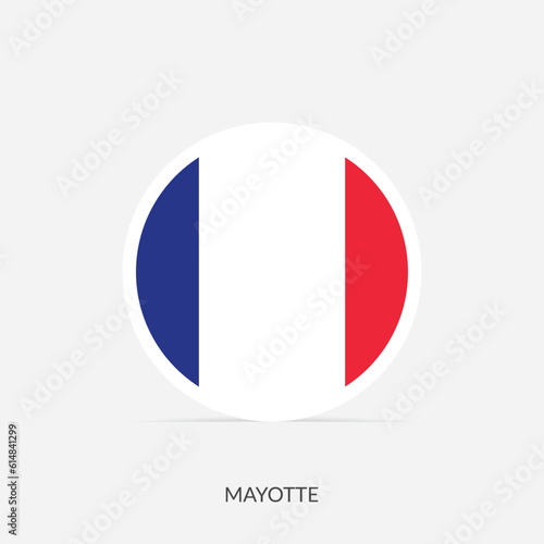 Mayotte round flag icon with shadow. Free Download Mayotte round flag icon with shadow. - GFXLoad