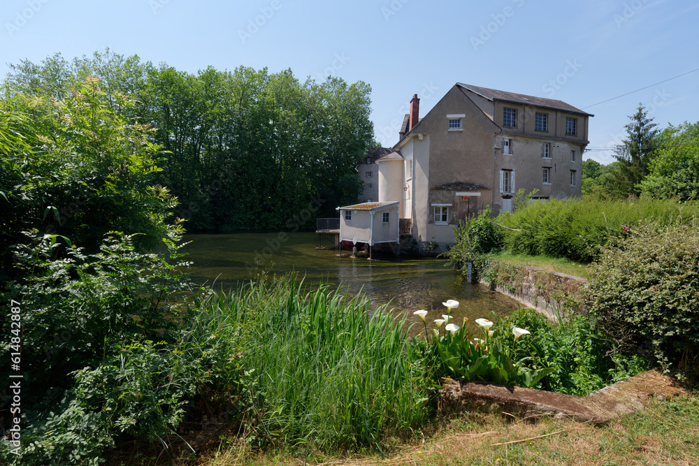 Loiret river in Saint-Hilaire-Saint-Mesmin village. Loiret river in Saint-Hilaire-Saint-Mesmin village.