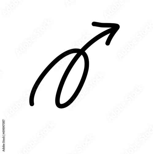 Hand drawn creative arrows.