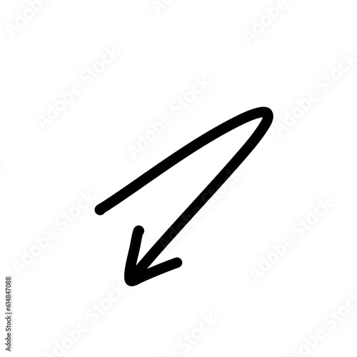 Hand drawn creative arrows.