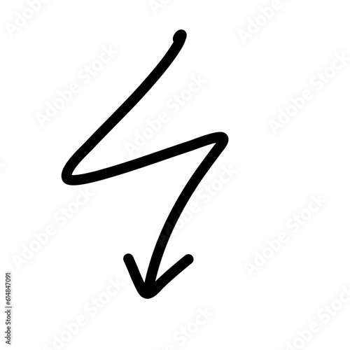 Hand drawn creative arrows.
