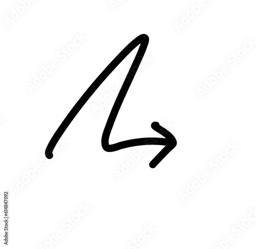 Hand drawn creative arrows.