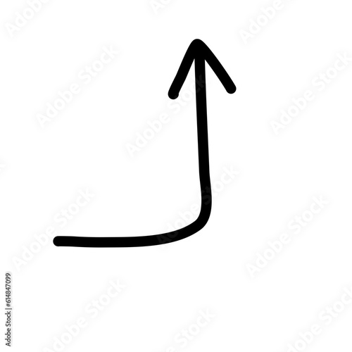 Hand drawn creative arrows.