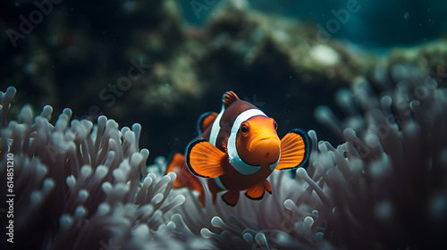 Clownfish in the Marine Realm. Generative AI © PIRMYN