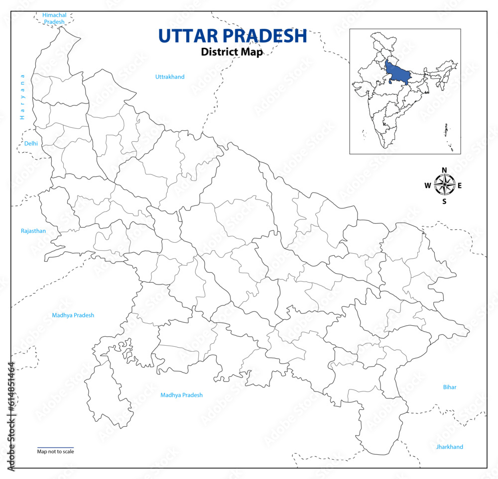 map of Uttar Pradesh