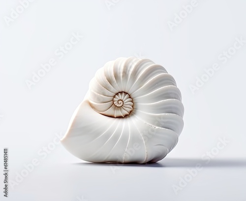 Isolated shells with white Background. created with Generative AI technology created with Generative AI technology