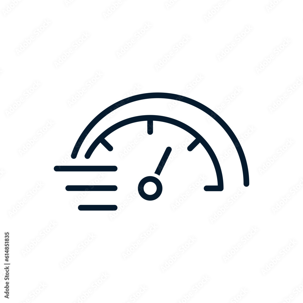 Speedometer. The concept of productivity improvement. Vector icon isolated on white background. Speedometer. The concept of productivity improvement. Vector icon isolated on white background.