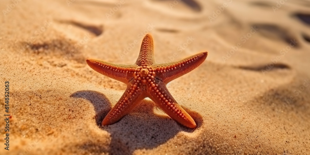 AI Generated. AI Generative. Sea navy nautical marine starfish beach island sand ocean vacation relax sun vibe. Graphic Art AI Generated. AI Generative. Sea navy nautical marine starfish beach island sand ocean vacation relax sun vibe. Graphic Art