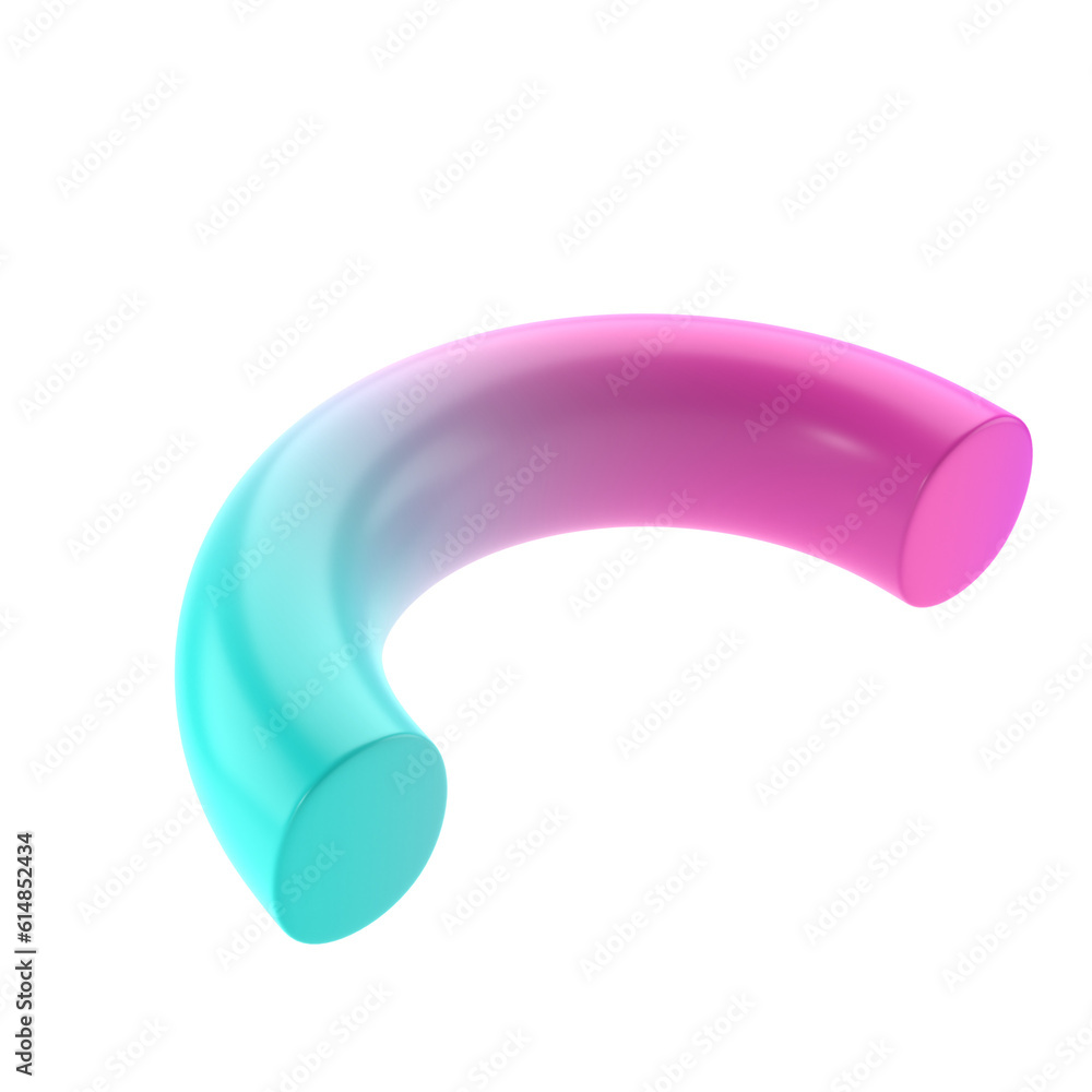 3d object shape semidonut geometric metal. Realistic glossy turquoise and lilac gradient luxury template decorative design illustration. Minimalist bright semi donut mockup isolated transparent png 3d object shape semidonut geometric metal. Realistic glossy turquoise and lilac gradient luxury template decorative design illustration. Minimalist bright semi donut mockup isolated transparent png