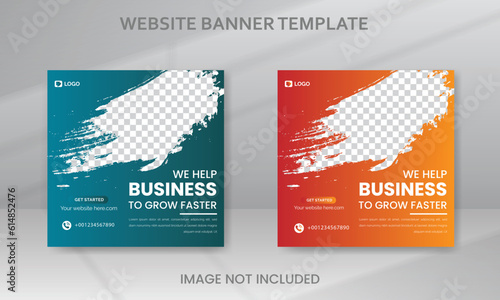 Digital Business Marketing Banner for Social Media Post Template Design