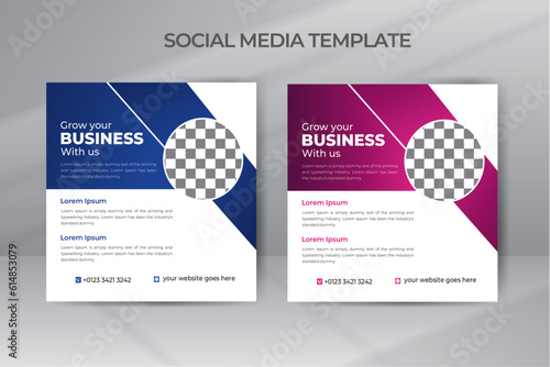 Creative Corporate  With Blue Business Social Media Post Design, banner Ads, Web Banners