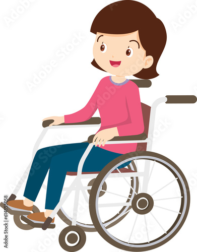woman in wheelchair patient and nursing