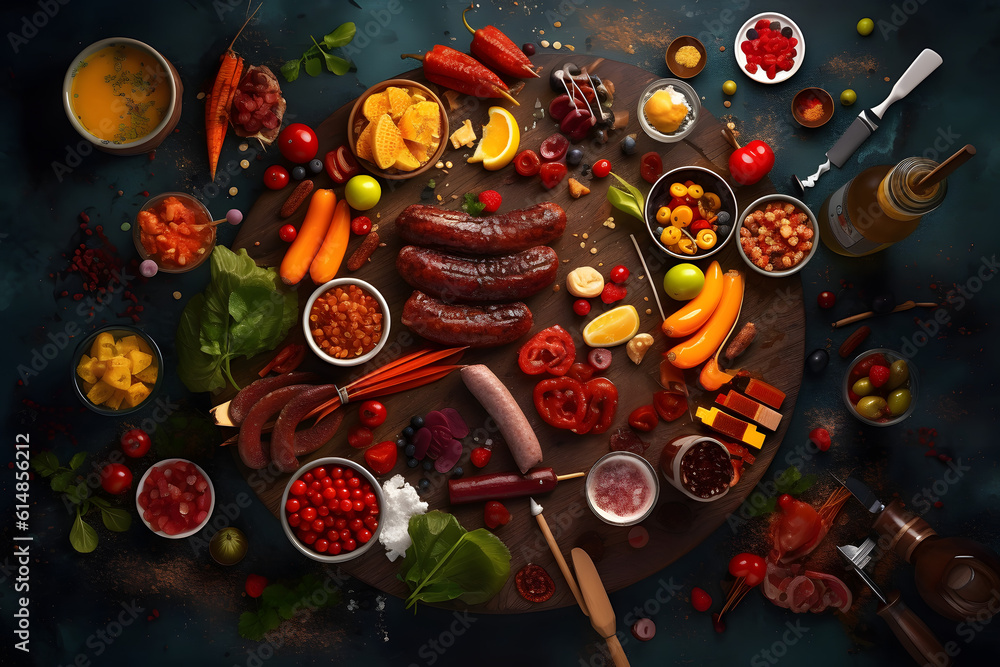  A Culinary Journey through a Variety of Barbecue Delicacies. Generative AI