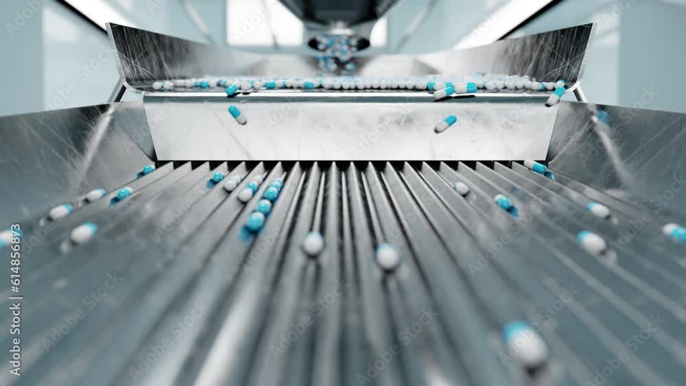 A machine that counts and dispenses pharmaceutical capsules or tablets - capsule filling machine. It arranges the capsules so that they can be packed into blister packs A machine that counts and dispenses pharmaceutical capsules or tablets - capsule filling machine. It arranges the capsules so that they can be packed into blister packs