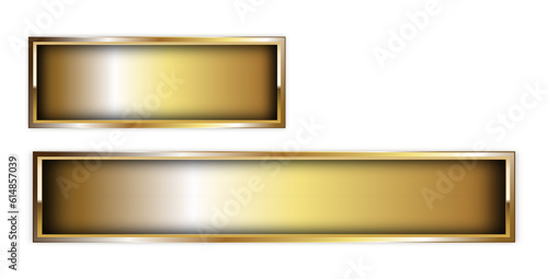 Gold Metalic Frame Banner