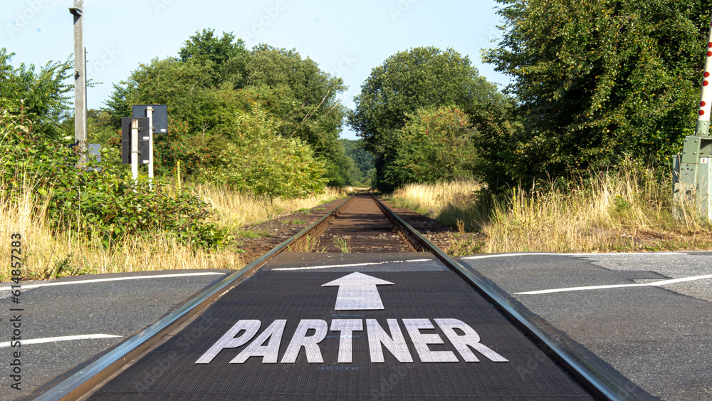 Obraz premium Street Sign to Partner