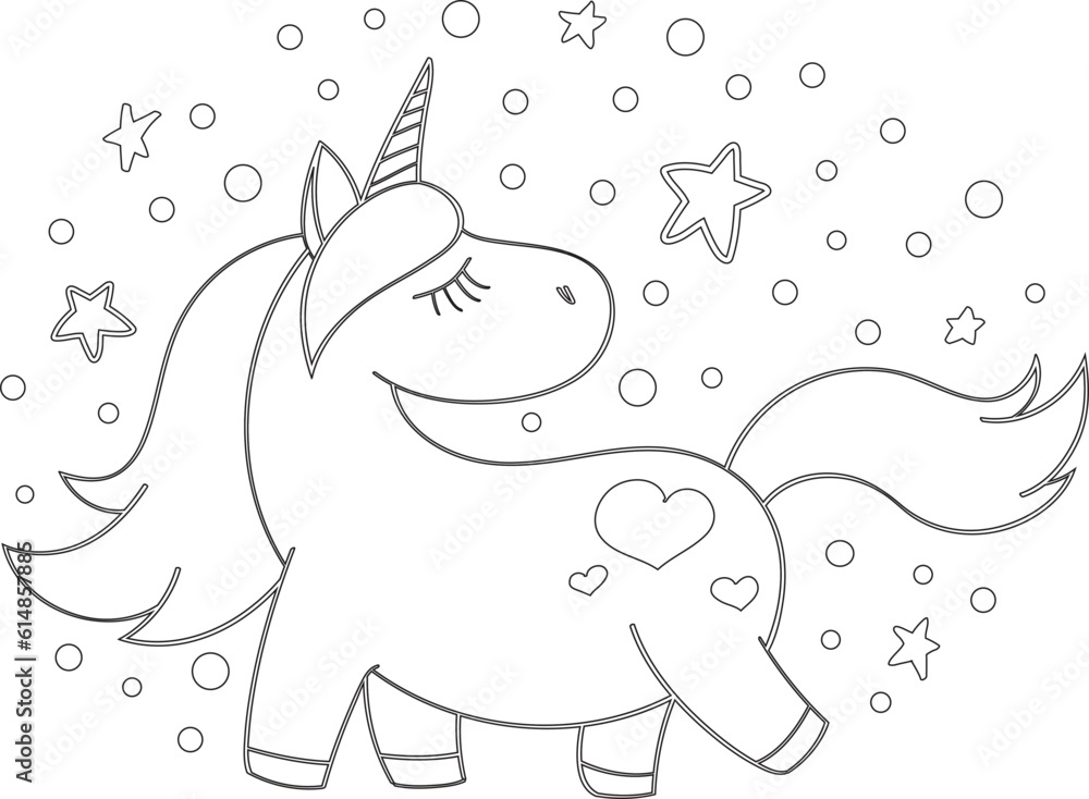 Cartoon Unicorn Vector Graphic Cartoon Unicorn Vector Graphic