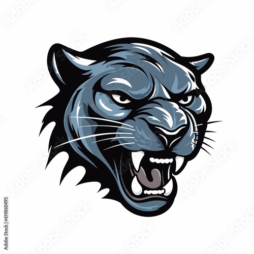 Panther logo, panther icon, panther head, vector
