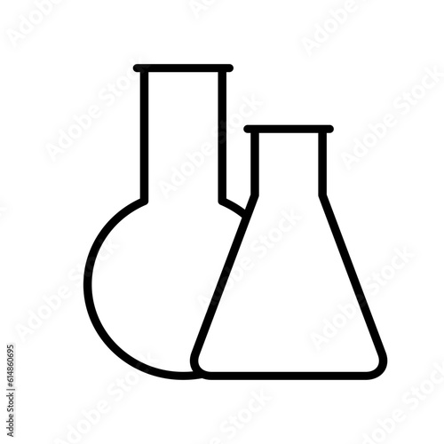 Chemical lab vector icons. research illustration sign. laboratory and biotechnology symbol.