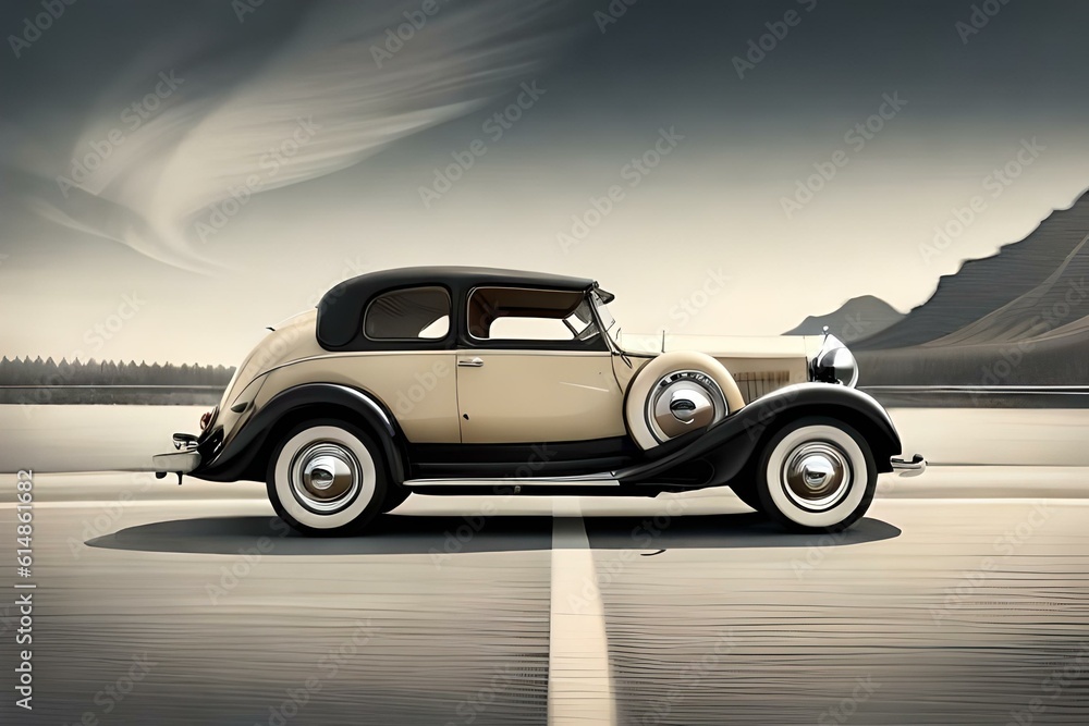 Classic designs of vintage cars