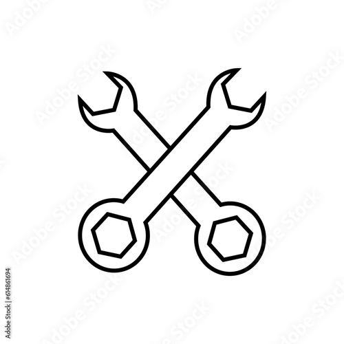 Repair icon vector. Service center symbol. fix illustration sign. read logo.