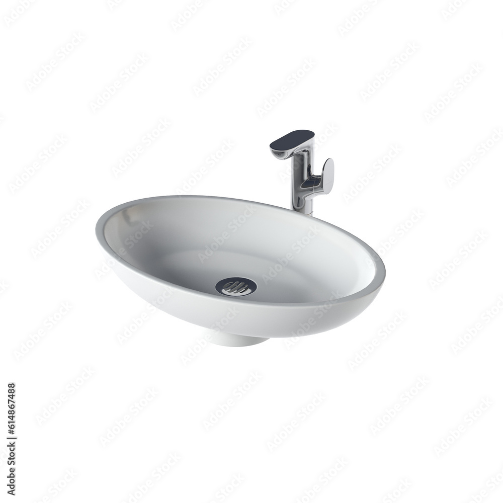 Washbasin isolated on transparent background, sink, 3D illustration, cg render
Washbasin isolated on transparent background, sink, 3D illustration, cg render