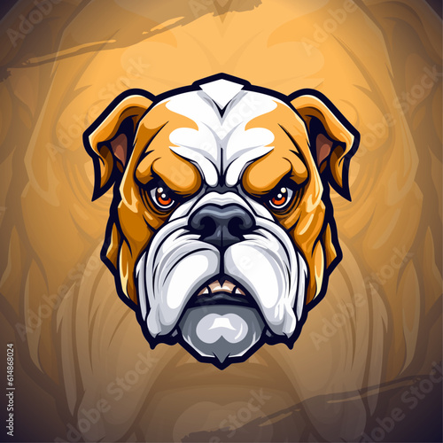 Bully Dog: Mascot Logo with Modern Illustration Concept - Gaming Design for Esports and Sports Teams