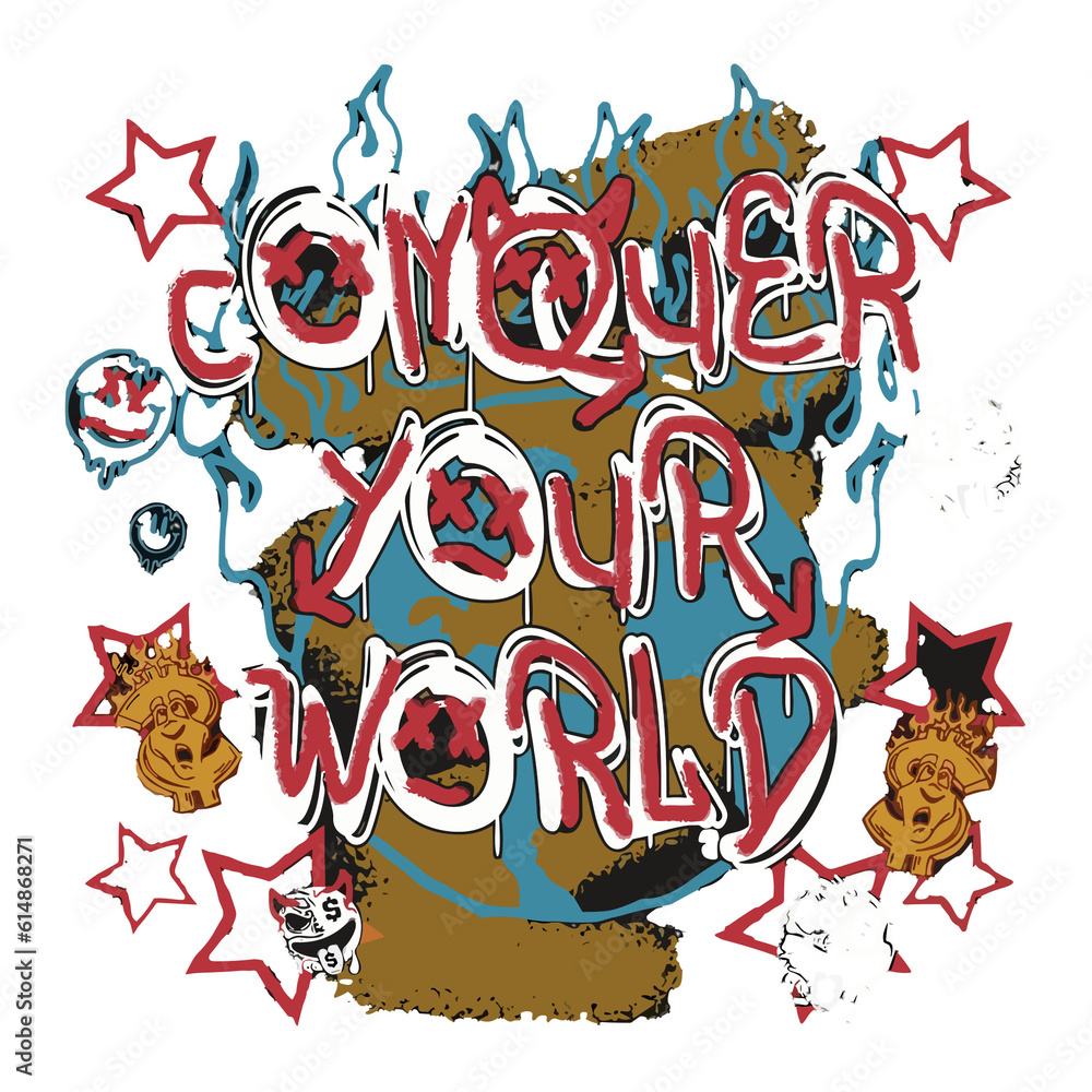Fototapeta premium conquer your world