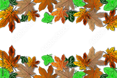 beautiful background of yellow autumn leaves