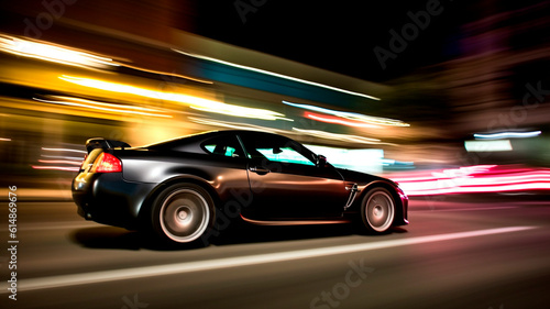 Professional photography of the car with fast shutter speed, the movement of the car at speed   © Yuriy Maslov