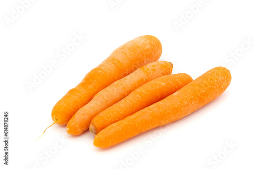 carrot organic vegetable food on white background, carrot concept