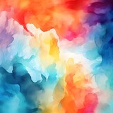 Abstract watercolor background for web, photo realistic illustration, generative ai