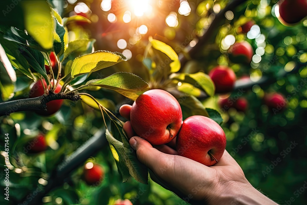 red apple picking Stock Illustration Adobe Stock