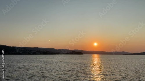 Sonnenuntergang am Zürichsee