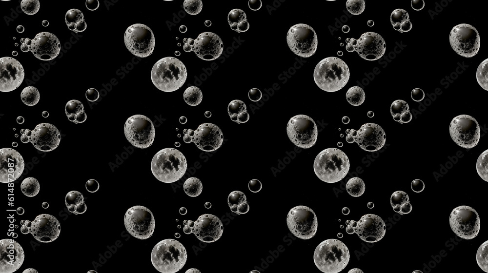 Seamless bubbles pattern, created with AI Generative Technology Seamless bubbles pattern, created with AI Generative Technology