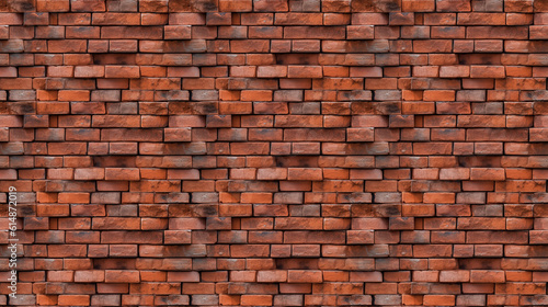 Seamless brick wall pattern  created with AI Generative Technology