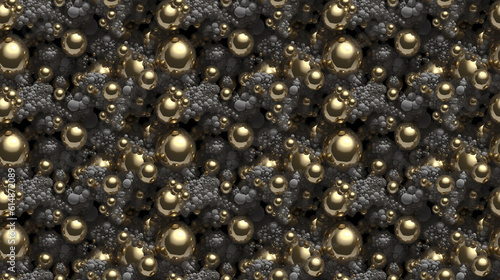 Seamless bubbles pattern, created with AI Generative Technology