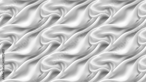 Seamless white cloth pattern  created with AI Generative Technology