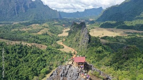 Nam Xay Viewpoint in Vang Vieng Laos