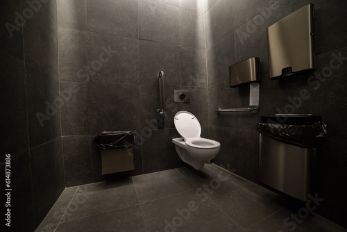 Beautiful design of a public toilet and restroom